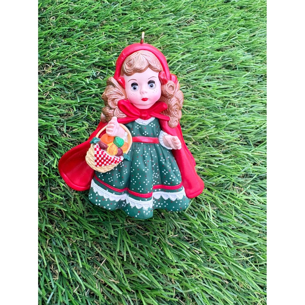 Hallmark‎ Madame Alexander Little Red Riding Hood 1997 Keepsake Ornament Red